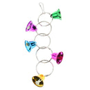 Bird Swing Toys with Colorful Wood Bells - Hanging Swing Toys for Budgie