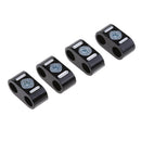 4 x Black Dual Brake Throttle Cable Clamp Clips Organizer Separator Wire Spacer