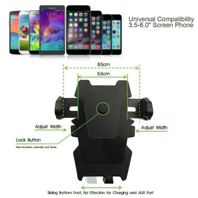 Suction Cup Retractable Car Phone Holder Interior Space Saving Universal Bracket
