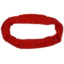 Women Warm Knit Neck Circle Wool Cowl Snood Long Scarf - Red Z4R8