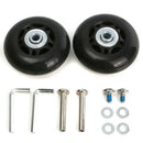 2 Set Luggage Suitcase Replacement Wheels Axles Rubber Deluxe Repair OD 64m