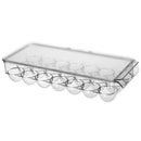 21 Grid Egg Box Kitchen Egg Storage Box Home Organizer Refrigerator Egg Cri J7H1