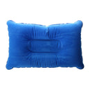 Double Face + inflatable pillow cushion Mat for Camping Picnic blue 40 * 25