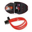 8-Pin ATX CPU ATX Red Sleeve 30CM Extension Cord Shalkds 2 Cable Comb d OFO