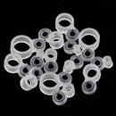 16pcs/pack Durable Fishing Rod Guides Reel Seat DIY Rod Building Replacement