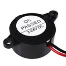 5 Pcs DC 3-24V 85dB Sound Electronic Buzzer Alarm Black 23 x 12mm