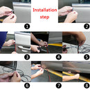 2M Rubber Moulding Trim Strip Car Door Grill Scratch Protector Edge Guard Strip