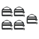 5pcs Plastic Triglides Slides 1 inch for Webbing Fasteners Strap Camping Bag