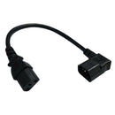 1x 35cm IEC 320 C14 to C13 AC Power Extension Cord Cable Adapter for PC PDU UPS