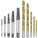 10Pcs Cobalt Left Hand Drill Bit Set + Broken Bolt Damaged Screw Extractor
