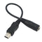 Mini USB Male to 3.5mm Jack Female Audio Cable Cord Adapter  Z