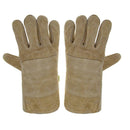 Welding Gloves Thick Heat Wear Resist Cow Split Leather Safety Work Gloves