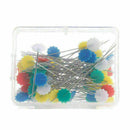 50 Patchwork Craft Flower Button Head Pins Quilting Tool Sewing Accessorie Z3I4