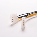 16cm 8 Pin PCI Express Male To Dual LP4 4Pin Molex IDE Power Cable Adapter OS