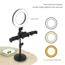 Video Live Photography LED Lamp Holder Monopod Selfie Ring Light Phone Bracket
