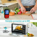 Wireless Kitchen Thermometer Meat Thermometer, BBQ Double Countdown Timer w