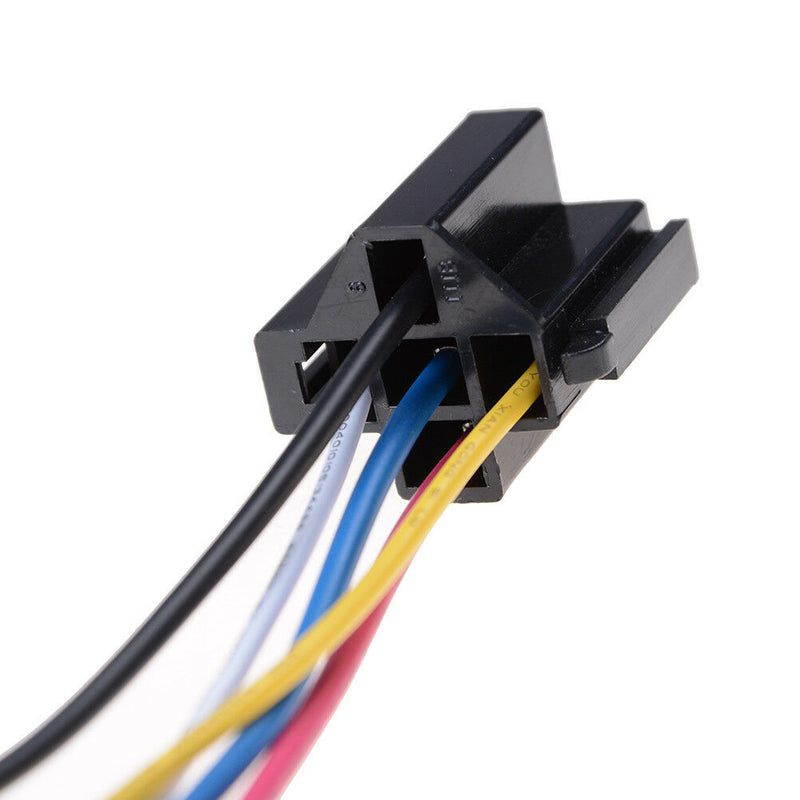 1Pcs 5 Pin Cable Relay Socket Harness Connector DC 12V for Car  Gn