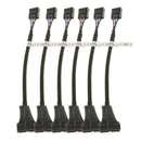6x USB 3.0 20-pin to USB 2.0 Motherboard 9 pin Internal Cable Adapter Connector