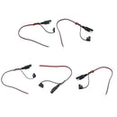 5x SAE Power 12V 300mm 10A 18AWG Extension Cable Plug 2 Pin for Solar Panel