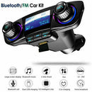 Bluetooth Car FM-Transmitter MP3 Player Hands free USB Kit Charger Radio Ad D9L8