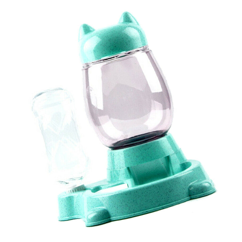 Cat Dog Automatic Water Dispenser Pet Feeder Bowls for Small Dogs Cats Green