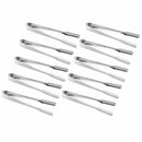 10Pcs Stainless Steel Ice Sugar Tongs Food Sweet Bread Cake Wedding Bar Buc