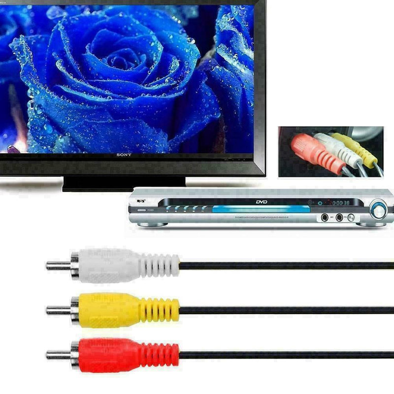 5Ft HDMI Male to 3 RCA Video Audior Componen Convertet Cable AV Adapter