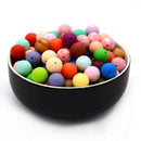 50Pcs Round Silicone Teething Beads 15Mm Baby Teether Bead Food Silicone Ba