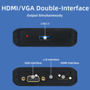 USB to HDMI VGA Adapter, USB3.0 Converter Full HD 1920x1080, Compatible with