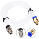 3 Pieces Ptfe Teflon Tube (2 Meters) + 6 Pieces Pc4-M6 Quick Fitting + 6 Pi U6V4