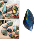 Natural Labradorite Stone Crystal Moonstone Rough Rock Pendant Accesorries