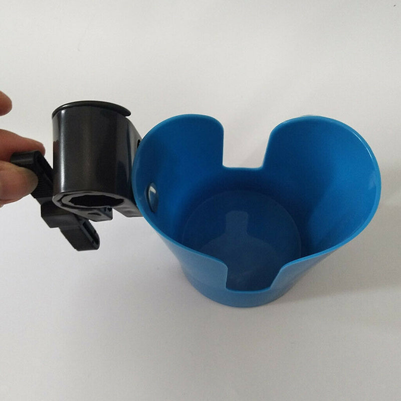 Rotatable Drink Cup Holder Antislip for Wheelchair Walker Bike Rollator Blue