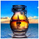 5D DIY Full Drill Diamond Painting Bottle Landscape Cross Stitch (HG103)