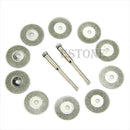10pcs New Rotary Tool Circular Saw Blades Cutting Discs Mandrel Cutoff