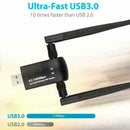 1200Mbps Mini Dual Band USB3.0 WiFi Adapter PC Wireless Lan 2.4G/ Receiving J5U9