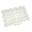 Transparent Plastic Organizer / Storage Box - Capacity 10 AA Batteries Or 10 AA