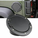 Black Fuel Filler Door Cover Gas Tank Cap for 2/4 Door For 07-16 Jeep Wrang H9O8
