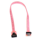 10-inch 26AWG SATA III 6.0 Gbps 7pin Female to Female Data Cable with Locking