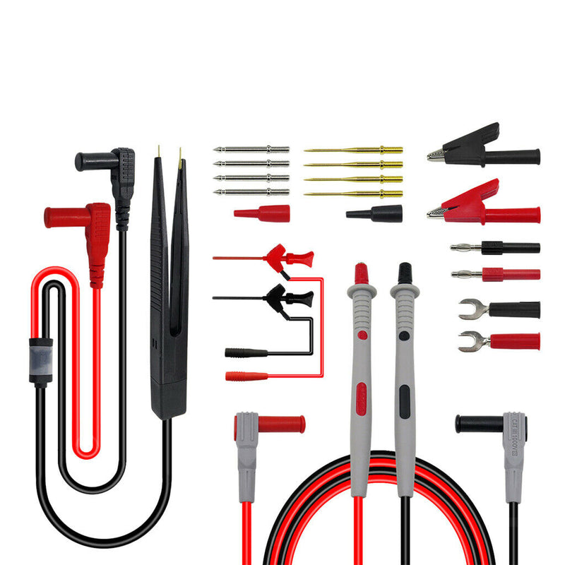 Electronic Test Leads Kit, Digital Multimeter Leads with Alligator Clips,