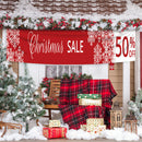Christmas Banner Porch Decoration Background Cloth Festival Shop Supplies