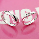 1pair Adjustable Gift Wedding Anniversary Fashion Party Metal Couple Rings