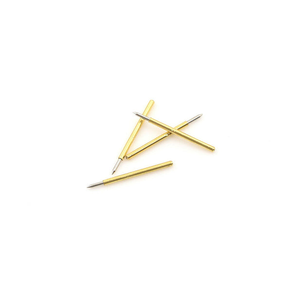 100PCS P75-B1 Dia 1.02mm 100g Cusp Spear Spring Loaded Test Probes Pogo Pins V3
