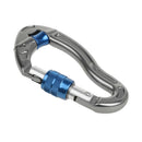 25KN Aluminum Screw Locking Carabiner Rock Climbing Caving Arborist
