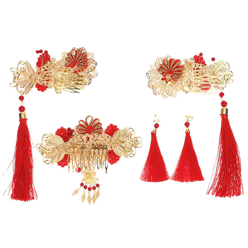 Unforgettable Classical Chinese Wedding Hair Accessories Chic Bridal Headdress