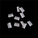 10pcs Clear Rubber A Type Female USB Anti Dust Protector Plugs Stopper Cover ES