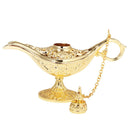 Golden Oil Magic Lamp Arabian Light Wishing Pot Fancy Dress Props Home decor