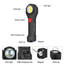 Portable LED Magnetic Work Light Emergency Flashlight Outdoor Camping Lamp