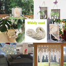 1 Roll Round Cotton Threads Stringing Cords Gray for DIY Crafts Decorative