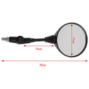 1X(Universal Motorcycle Folding Mirror Motorbike Street Bike Side Mirrors R