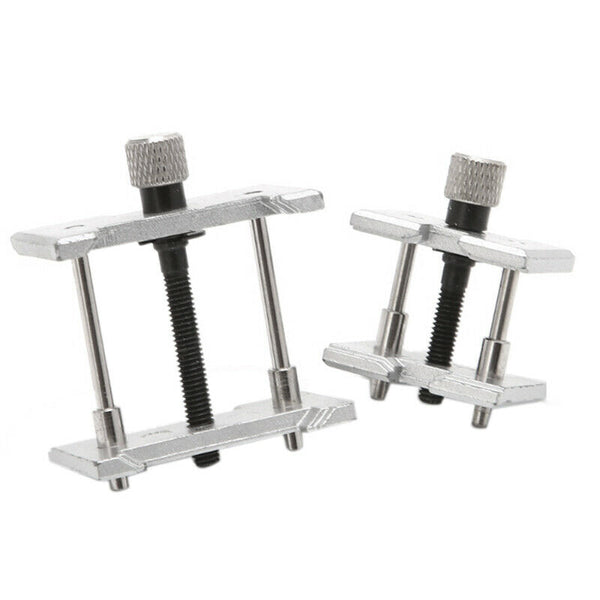 1 Set 2 Pcs Two-In-One Watch Case Metal Movement Holder Watchmaker Clamp Re